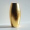 Gilded Smooth Oval Shape Glass Vase Ideal Use for Weddings Receptions or Home Decor
